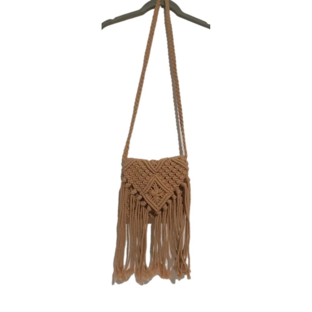 Lulla Collection Bag Crochet Fringe Crossbody Bag Purse Hippie Boho